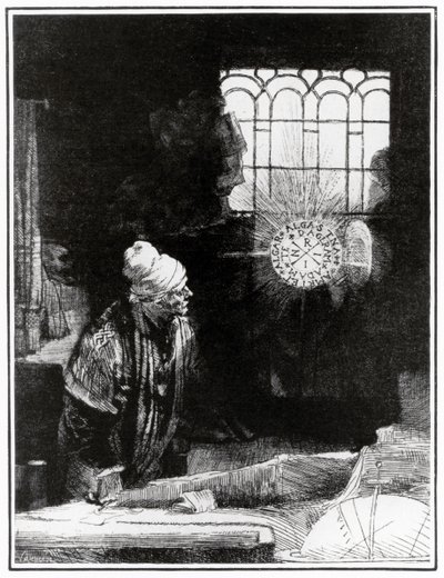 Goethes Faust - av Rembrandt Harmensz. van Rijn (after)