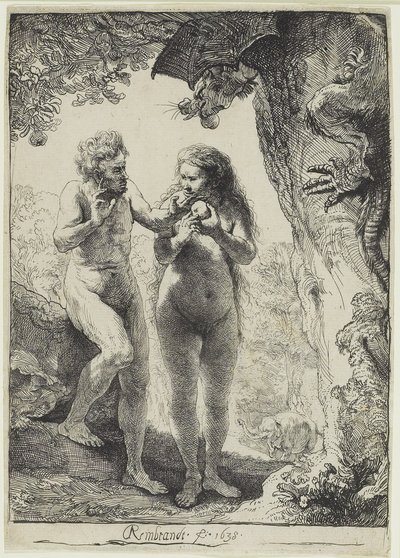 Adam och Eva av Rembrandt van Rijn
