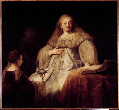 Artemis. Artemis I, drottning av staden Halikarnassus på 300-talet f.Kr. (Roughenides imperium). Målning av Rembrandt (1606-1669) av Rembrandt van Rijn