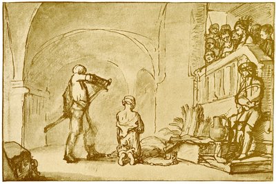 Halshuggning av S:t Johannes av Rembrandt Harmensz. van Rijn