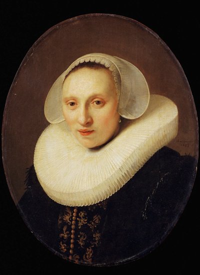 Cornelia, Pronck, hustru till Albert Cuyper, handelsman, 33 år gammal ... av Rembrandt Harmensz. van Rijn