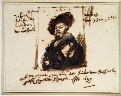 Porträtt av Baldassare Castiglione av Rembrandt van Rijn