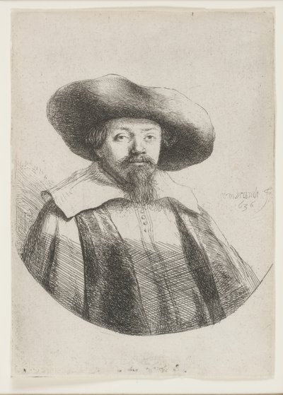Samuel Manasseh Ben Israel, judisk författare av Rembrandt van Rijn