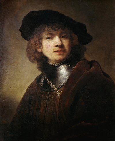 Självporträtt på Gorgerin-målningen av Harmenszoon Van Rijn Rembrandt av Rembrandt van Rijn