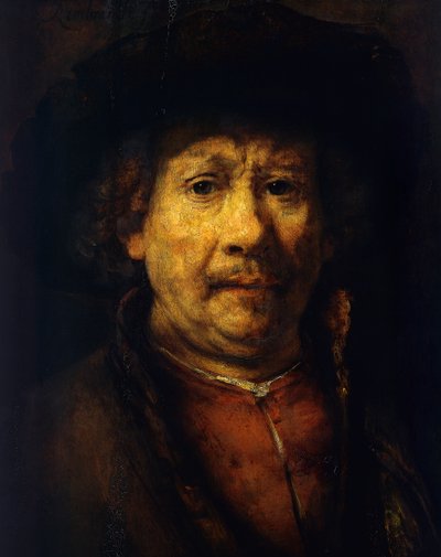 Självporträtt av Rembrandt Harmensz. van Rijn