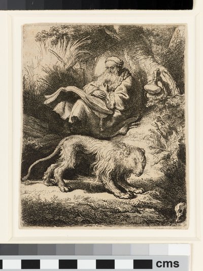 St Jerome Reading av Rembrandt van Rijn