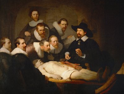 The Anatomy of Dr (olja på duk) av Rembrandt Harmensz. van Rijn