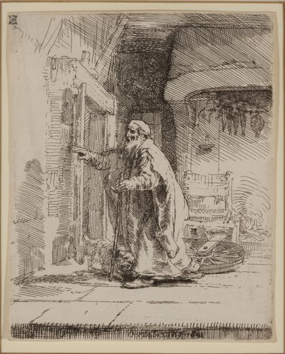 The Blindness of Tobit: The Larger Plate av Rembrandt van Rijn