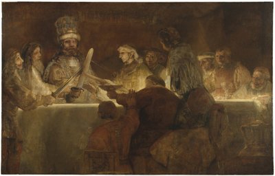 The Conspiracy of the Batavians under Claudius Civilis, c.1666 (olja på duk) av Rembrandt van Rijn