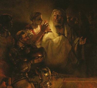 Förnekelsen av St. Peter av Rembrandt van Rijn