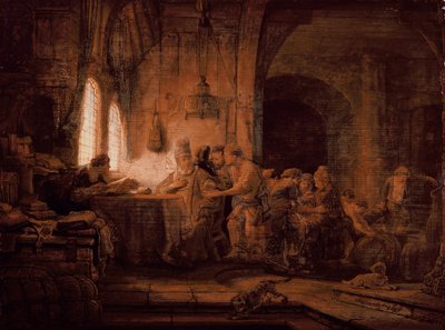Liknelsen om arbetarna i vingården av Rembrandt van Rijn