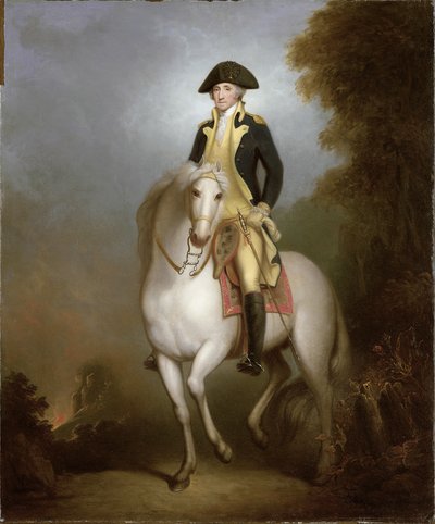 Ridsporträtt av George Washington av Rembrandt Peale
