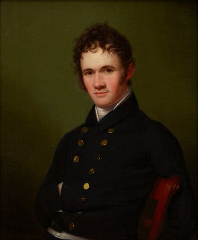 Porträtt av kommendör Lewis Warrington av Rembrandt Peale