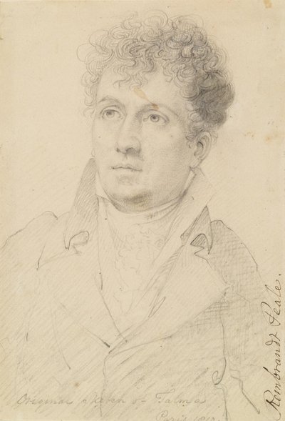 Porträtt av François Joseph Talma av Rembrandt Peale