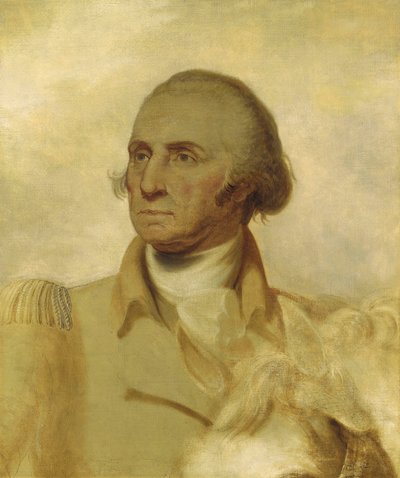 Skiss för ett porträtt av George Washington av Rembrandt Peale