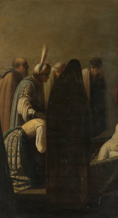 Lasarus uppväckande av Rembrandt van Rijn (school of)