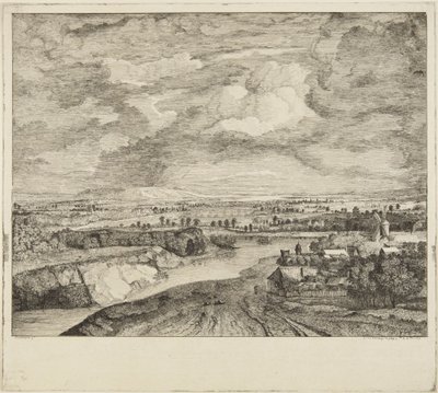 ”---- Oväder” efter Rembrandt av Rembrandt van Rijn