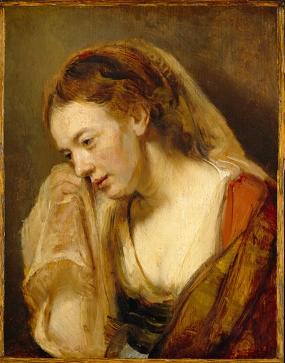 En kvinna som gråter, ca 1647 av Rembrandt van Rijn