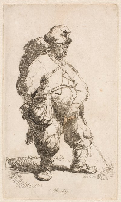 En man som kissar av Rembrandt van Rijn