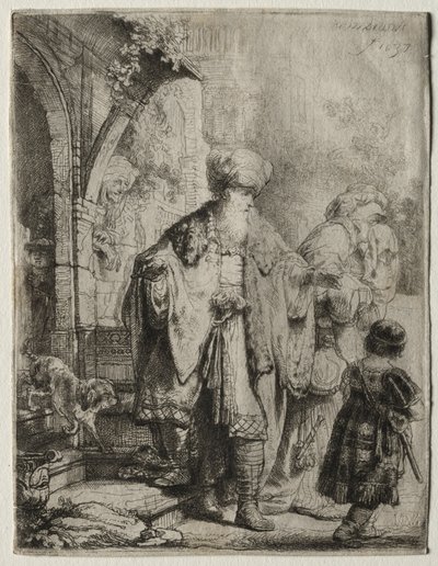 Abraham kastar ut Hagar och Ismael av Rembrandt van Rijn