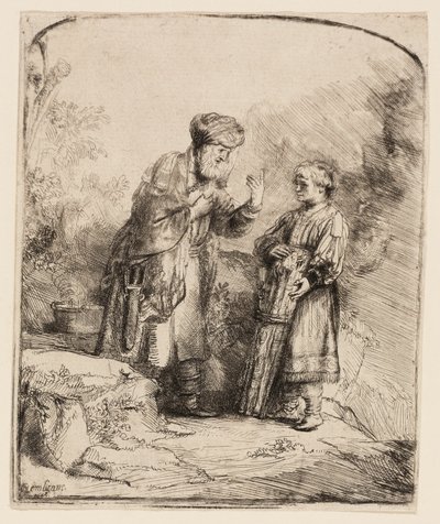 Abraham och Isak av Rembrandt van Rijn
