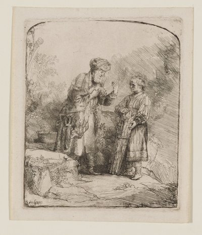 Abraham och Isak av Rembrandt van Rijn