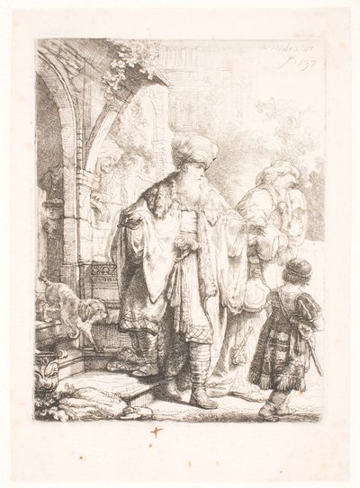 Abraham drev ut Hagar och Ismael av Rembrandt van Rijn