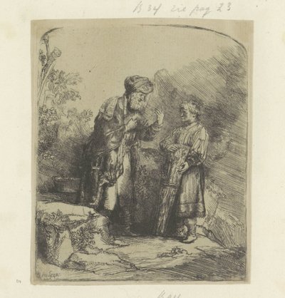 Abraham i Izaak Samling av åttiofem originaltryck (serietitel) av Rembrandt van Rijn