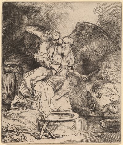 Abrahams offer av Rembrandt van Rijn