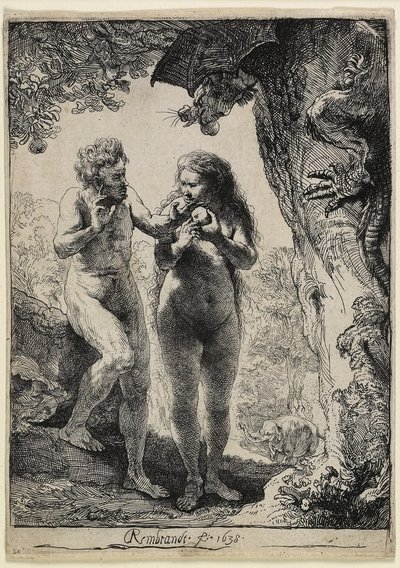 Adam och Eva av Rembrandt van Rijn