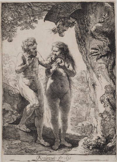 Adam och Eva av Rembrandt van Rijn