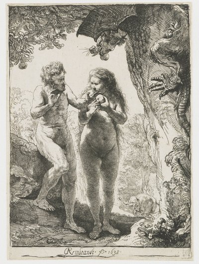Adam och Eva av Rembrandt van Rijn