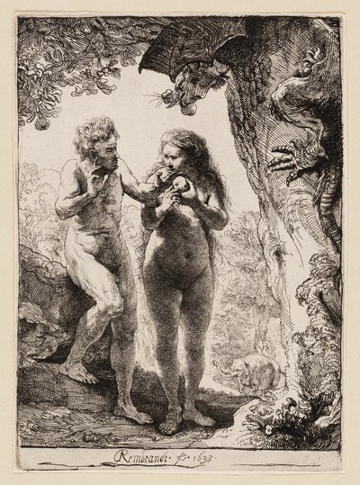 Adam och Eva av Rembrandt van Rijn