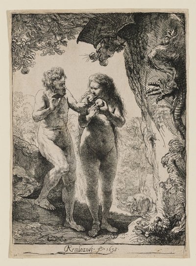 Adam och Eva av Rembrandt van Rijn