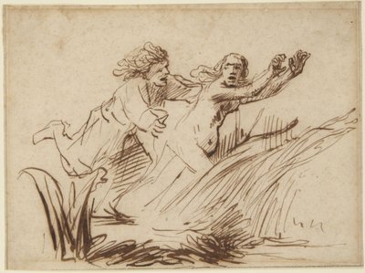 Apollo och Daphne av Rembrandt van Rijn