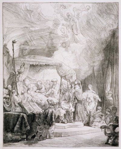 B.99.II Jungfruns död, ca 1639 (etsning) av Rembrandt van Rijn