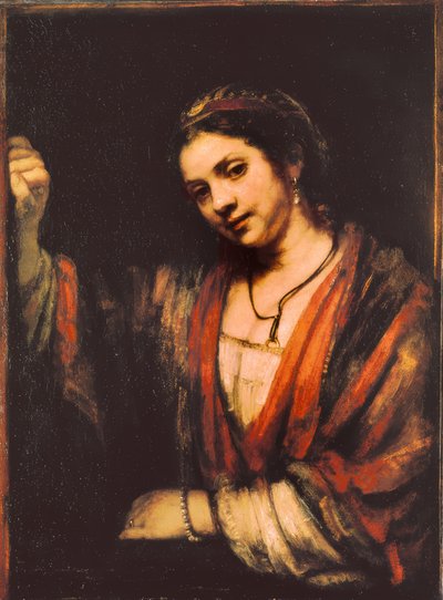 Porträtt av Hendrickje Stoffels av Rembrandt van Rijn