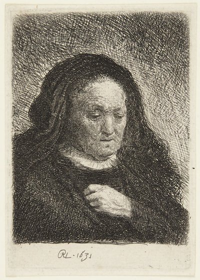 Byst av Rembrandts mor av Rembrandt van Rijn