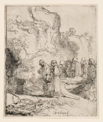 Kristus bars till graven av Rembrandt van Rijn