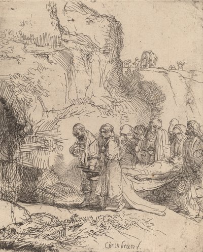Kristus bar till graven, ca. 1645. av Rembrandt van Rijn