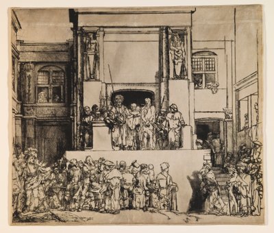 Kristus visas upp för folket (Ecce Homo) av Rembrandt van Rijn