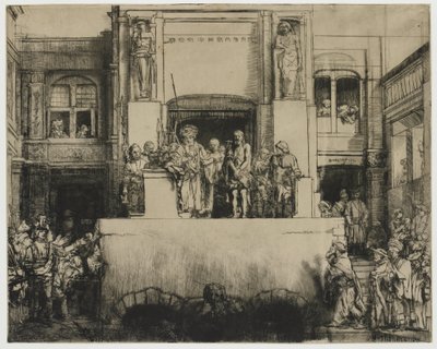 Kristus visas för folket (Ecce Homo) av Rembrandt van Rijn