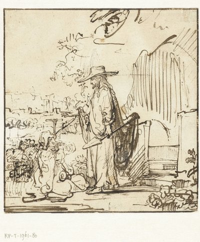 Kristus uppenbarar sig för Maria Magdalena (Noli me tangere) av Rembrandt van Rijn