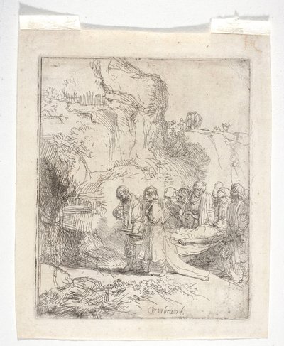 Kristus bärs till graven av Rembrandt van Rijn