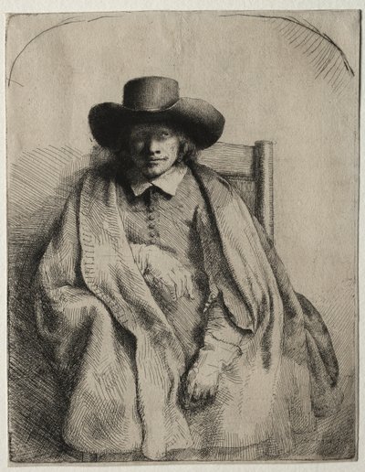 Clement de Jonghe, tryckare, 1651. av Rembrandt van Rijn