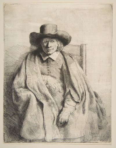 Clement de Jonghe, tryckare, 1651. av Rembrandt van Rijn