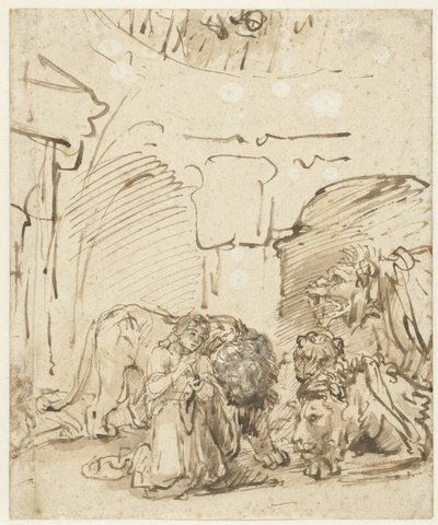 Daniel i lejonkulan av Rembrandt van Rijn