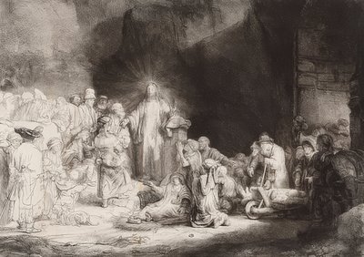 Hundra gulden bladet. Omkring 1649 av Rembrandt van Rijn