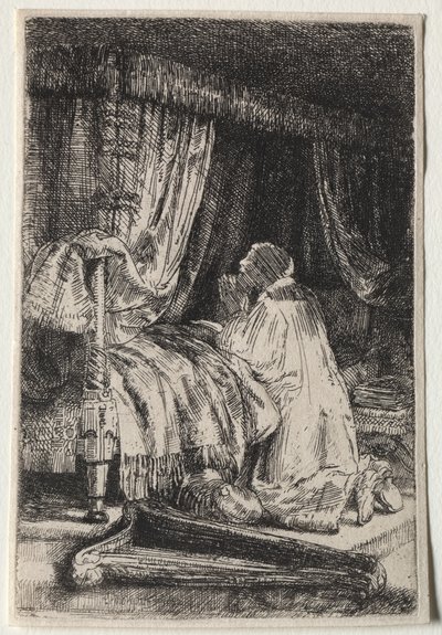 David i bön av Rembrandt van Rijn