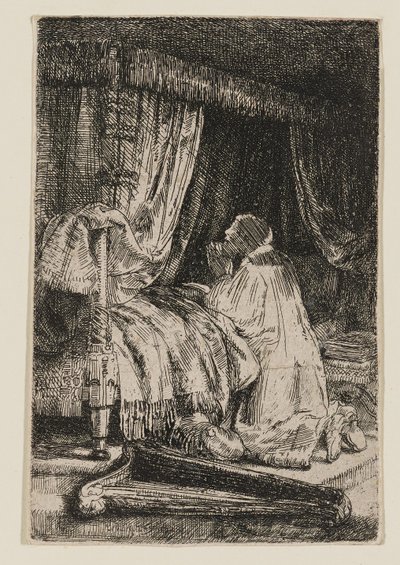 David i bön av Rembrandt van Rijn